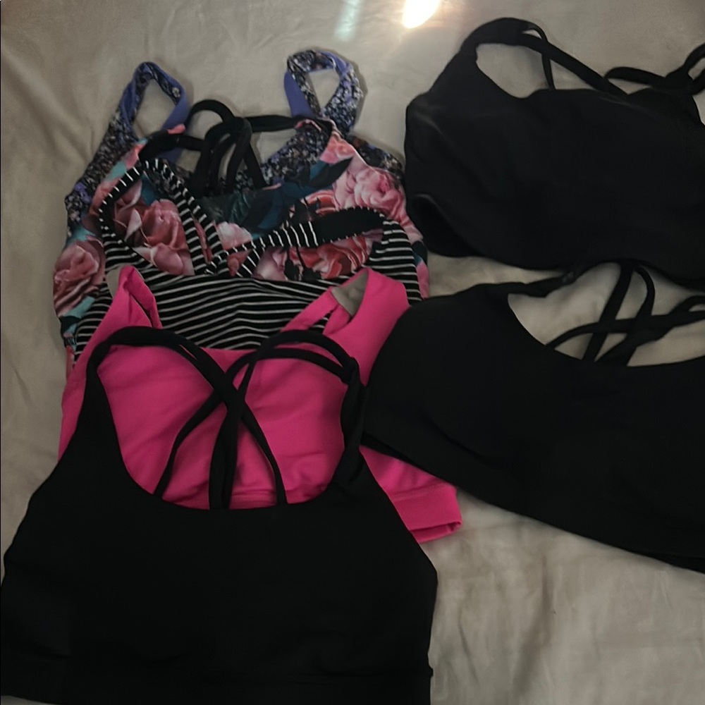 lululemon athletica Sports Bras - Black, Pink, Floral - Picture 2 of 3